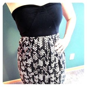 Roxy strapless maxi dress